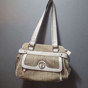 Rosetti White and Tan Purse